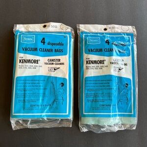 8 Sears Kenmore Vacuum Cleaner Bags For Canisters Disposable New USA